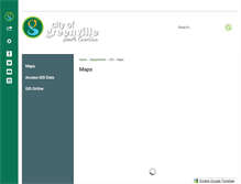 Tablet Screenshot of maps.greenvillesc.gov
